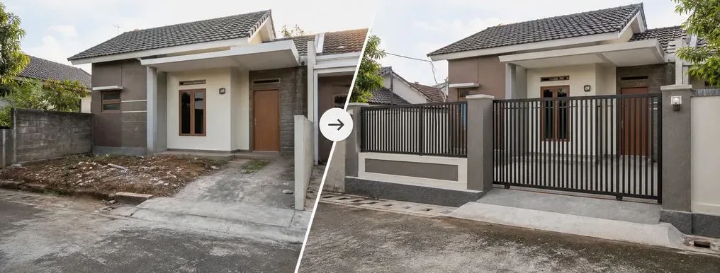 Hasil renovasi rumah subsidi oleh Pola Renovasi