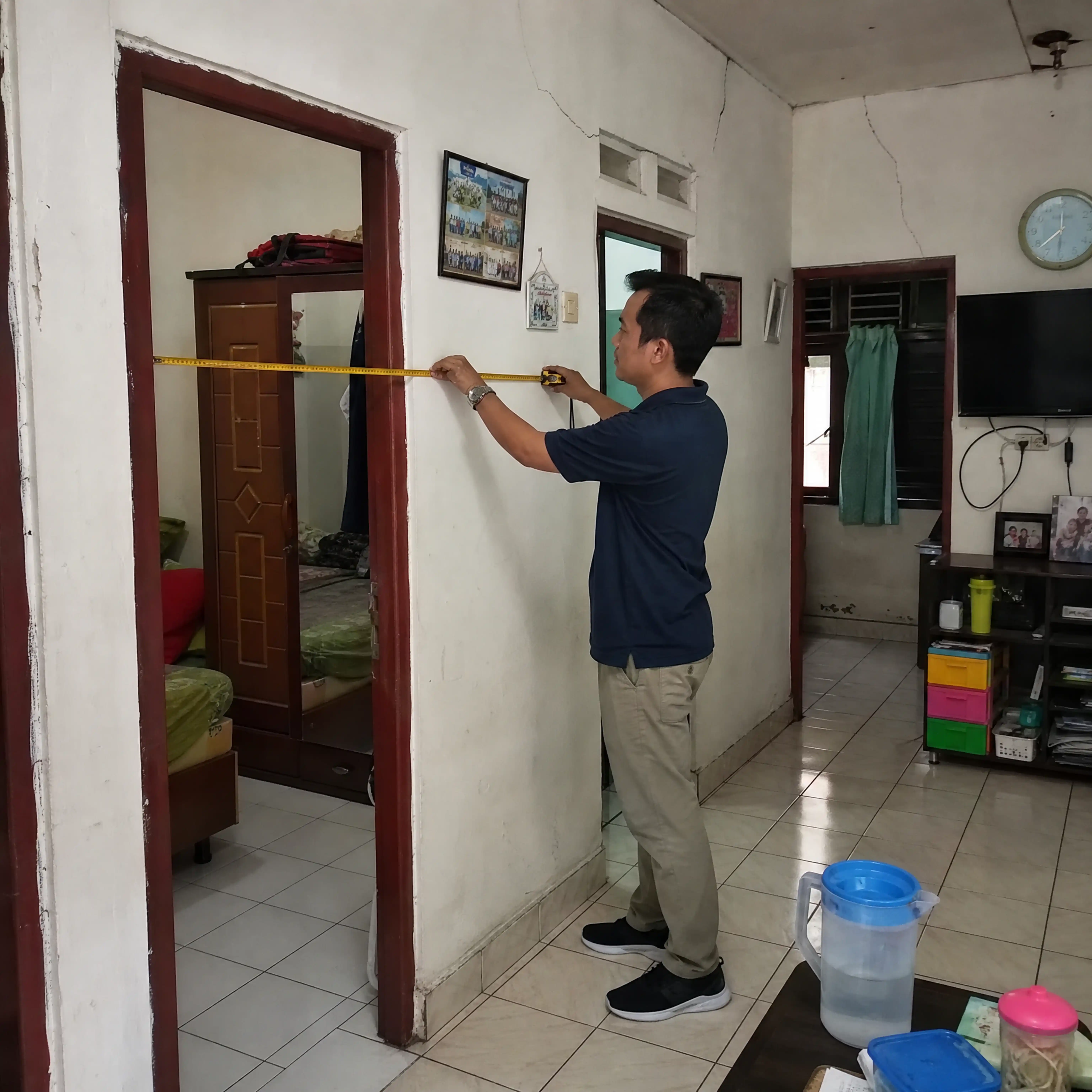 Survey lokasi rumah sebelum renovasi
